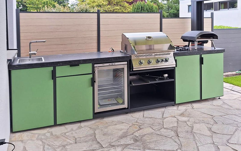 Cleaner Chic mit unserer Gartenküche der Modern Line